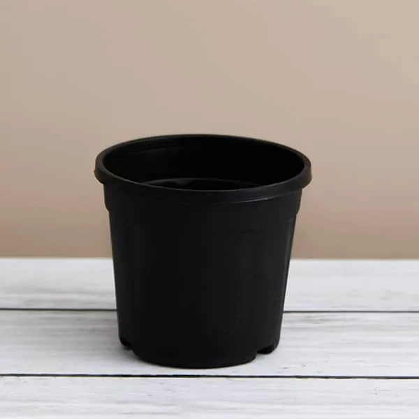 12 inch (30 cm) Grower Round Plastic Pot (Black) (set of 3)