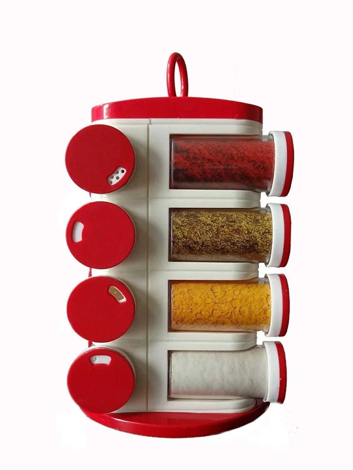 166 Revolving Plastic Spice Rack Set (16pc)