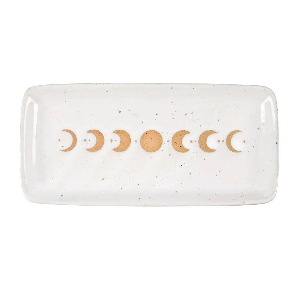 17cm Moon Phase Ceramic Trinket Tray