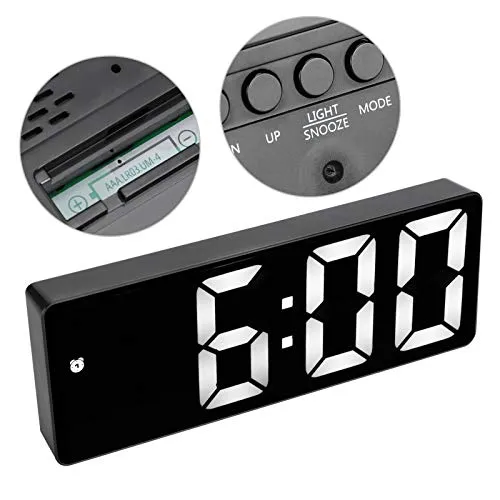 3NH® Multifunctional Designed Compact and Simple Digital Clock, Voice‑Activated Desktop Clock, Gift Bedroom for Office Home