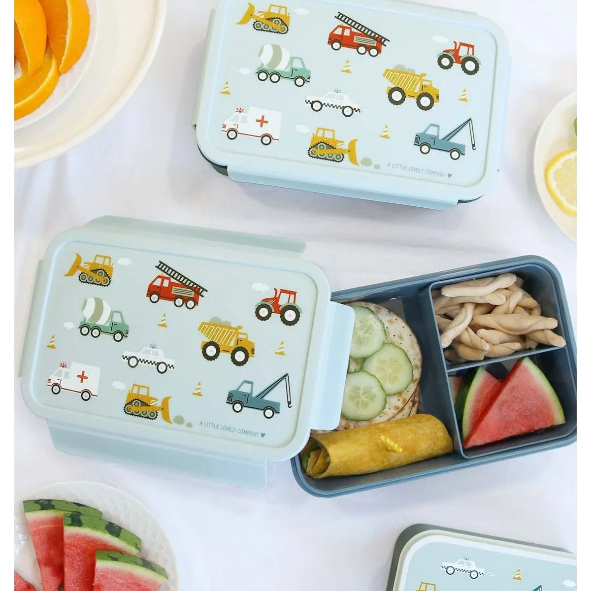 A Little Lovely Company Bento Lunch Box: Vehicles