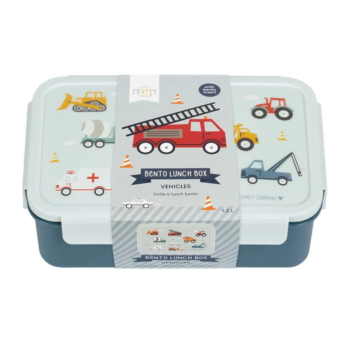 A Little Lovely Company Bento Lunch Box: Vehicles