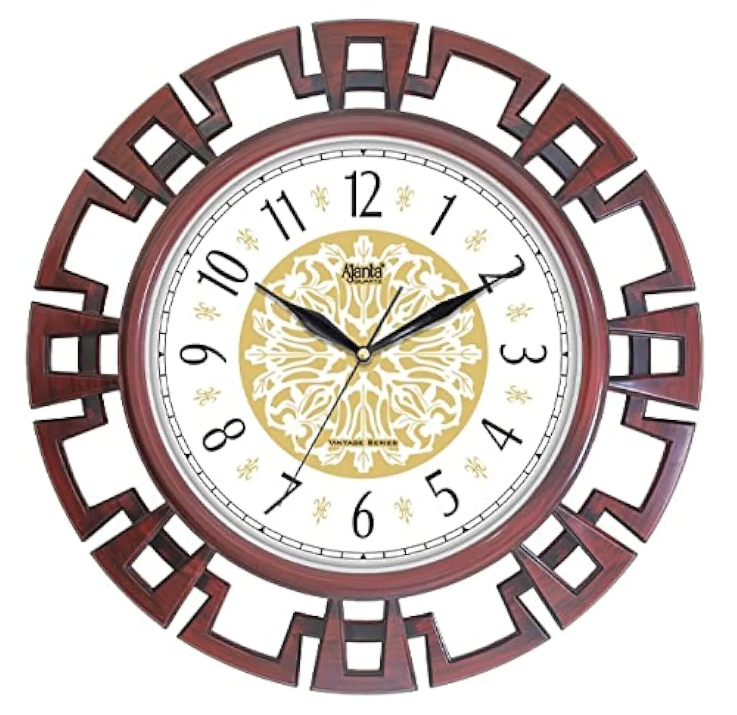 Ajanta Digital Wall Clock 15 Inches Vintage Wall Clock for Bedroom, Hall, Drawing Room & Home(Plastic, Ivory)