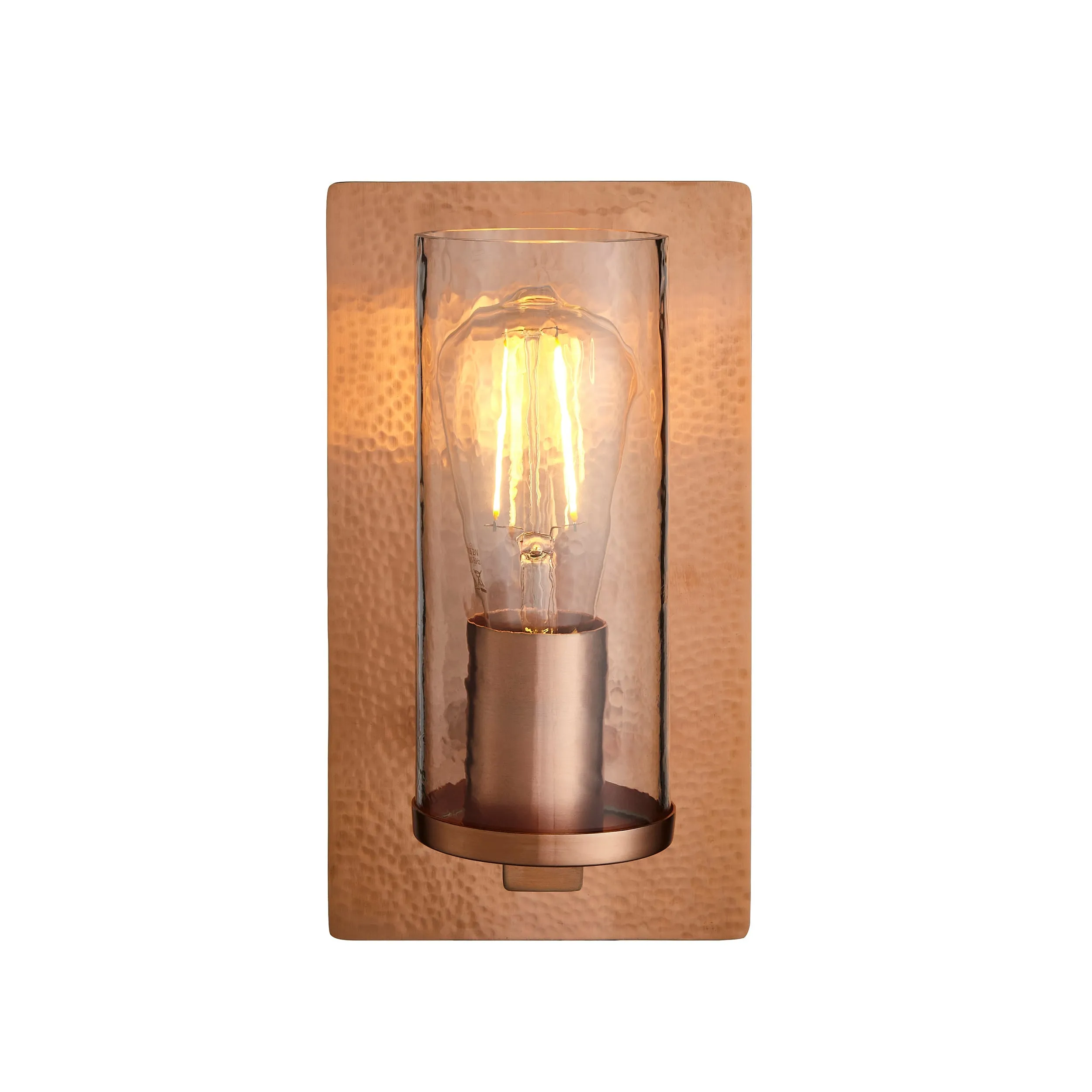 Amos Cattelan Wall Light Hammered Copper