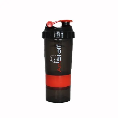 AmStaff Fitness Shaker Bottle with 2 Storage Jars