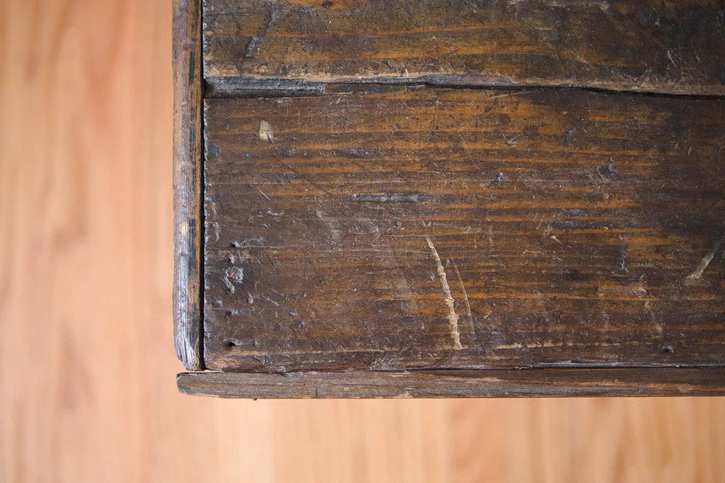 Antique English Pine Trunk