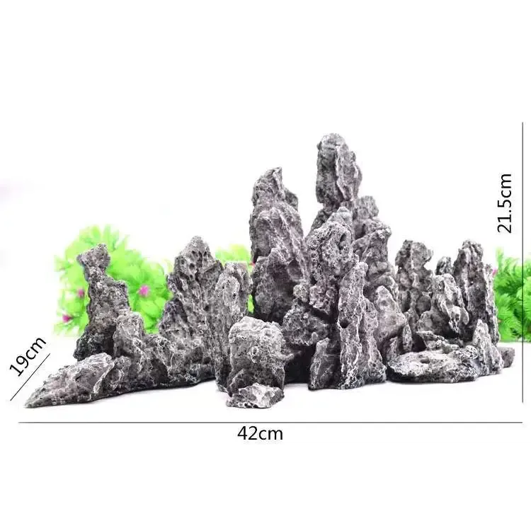 Aquarium Mountain Decor 42cm ABQ-D104 L(R15.5)