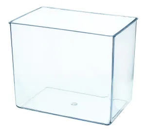 Aquarium Tank, Small - Molded Plastic - 0.75 Gallon Capacity - 7" x 6" x 4.25" - Eisco Labs