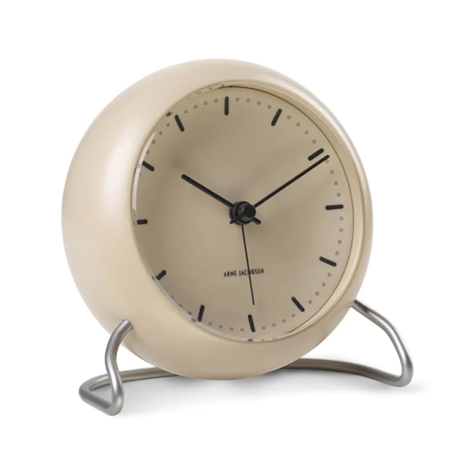 Arne Jacobsen - City Hall Alarm Clock - Sandy Beige