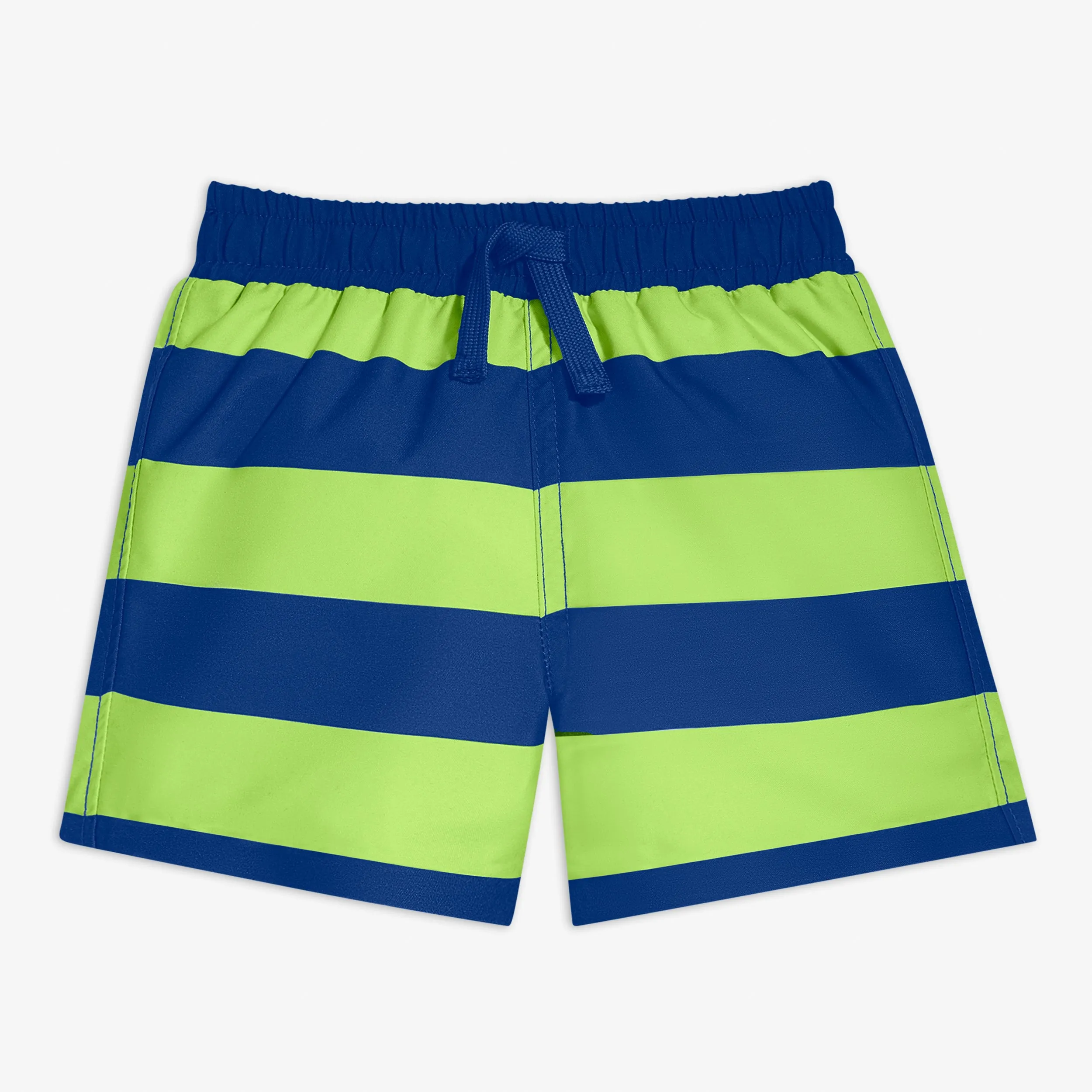 Baby swim trunk in rugby stripe