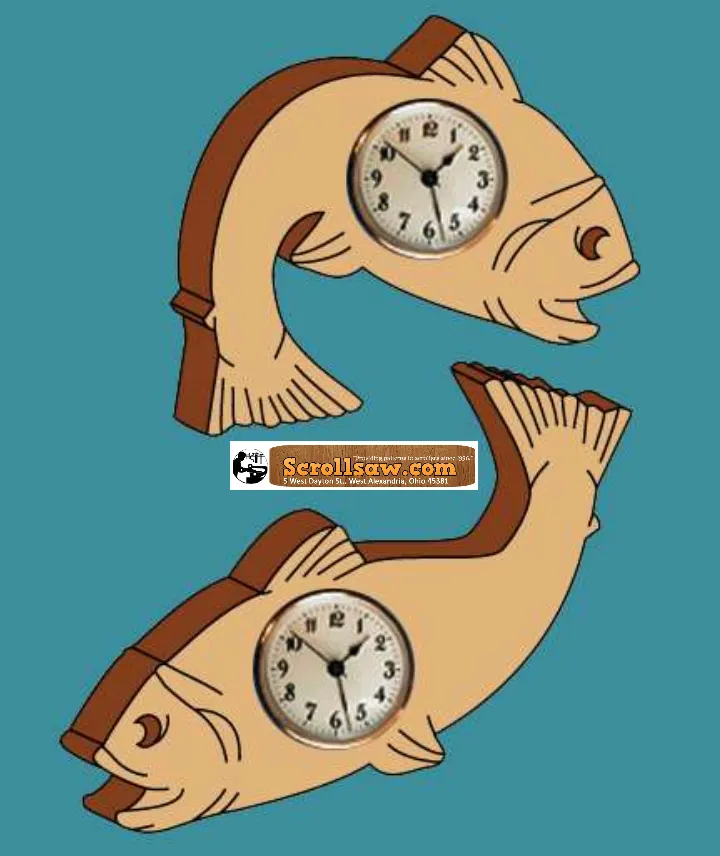 Bass Wall Mount Mini Clock Patterns