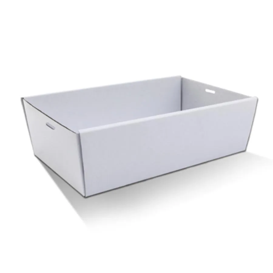 BULK 50pk Medium White Grazing Box 360x255x80mm (NO LIDS)