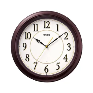 Casio Brown Resin Wall Clock IQ60-5D IQ-60-5D IQ-60-5 (LOCAL BUYERS ONLY)