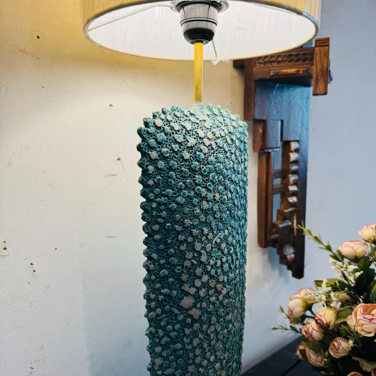 Ceramic lamp : Noor 9 ( Shade Included )