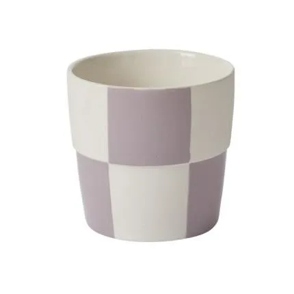 Checkerboard Pot Lavender 5"