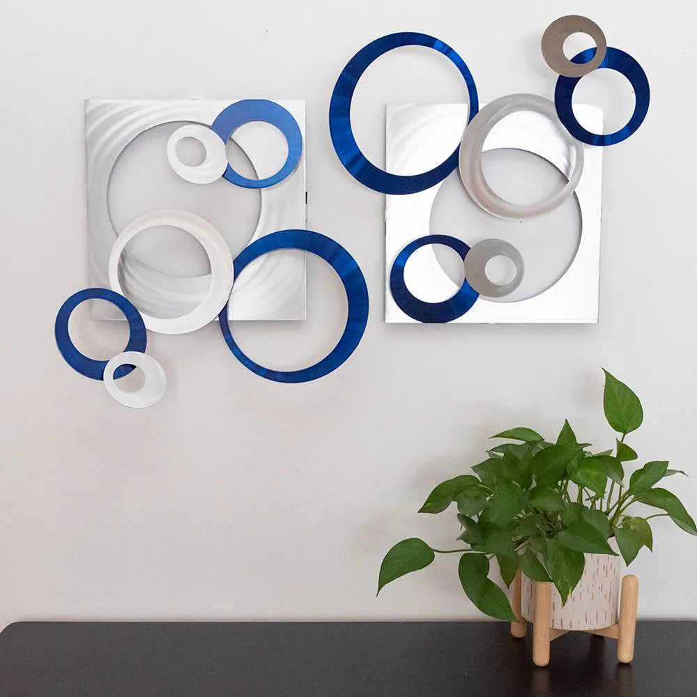 Circle Around Wall Art Sculpture by Sondra Gerber of Metal Petal Art