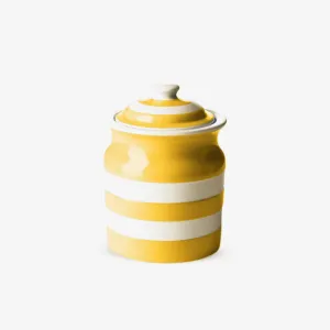 Cornishware Yellow Plain Storage Jar 30oz