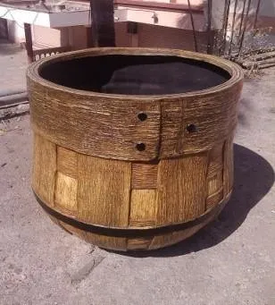 Dahlia Round Fiber Planter