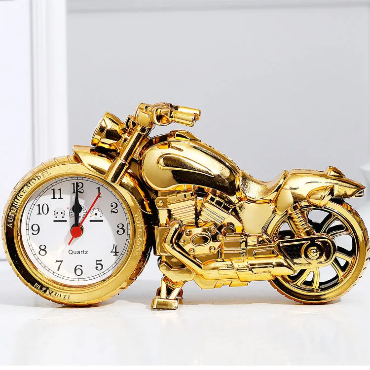 Daily Necessities Alarm Clock New Style Motorcycle Alarm Clock Fashion Personality and Creativity Alarm Clock Student Antair Nightstand Home