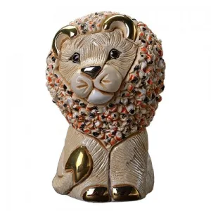 De Rosa Confetti Design White Lion Figurine