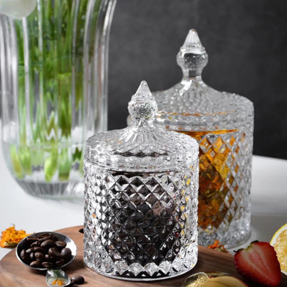 Decorative Glass Storage Jars