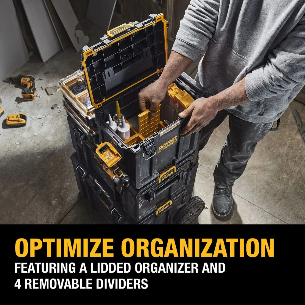 DeWALT DWST08035 TOUGHSYSTEM 2.0 Deep Compact Tool Box w/Dividers, and Organizer