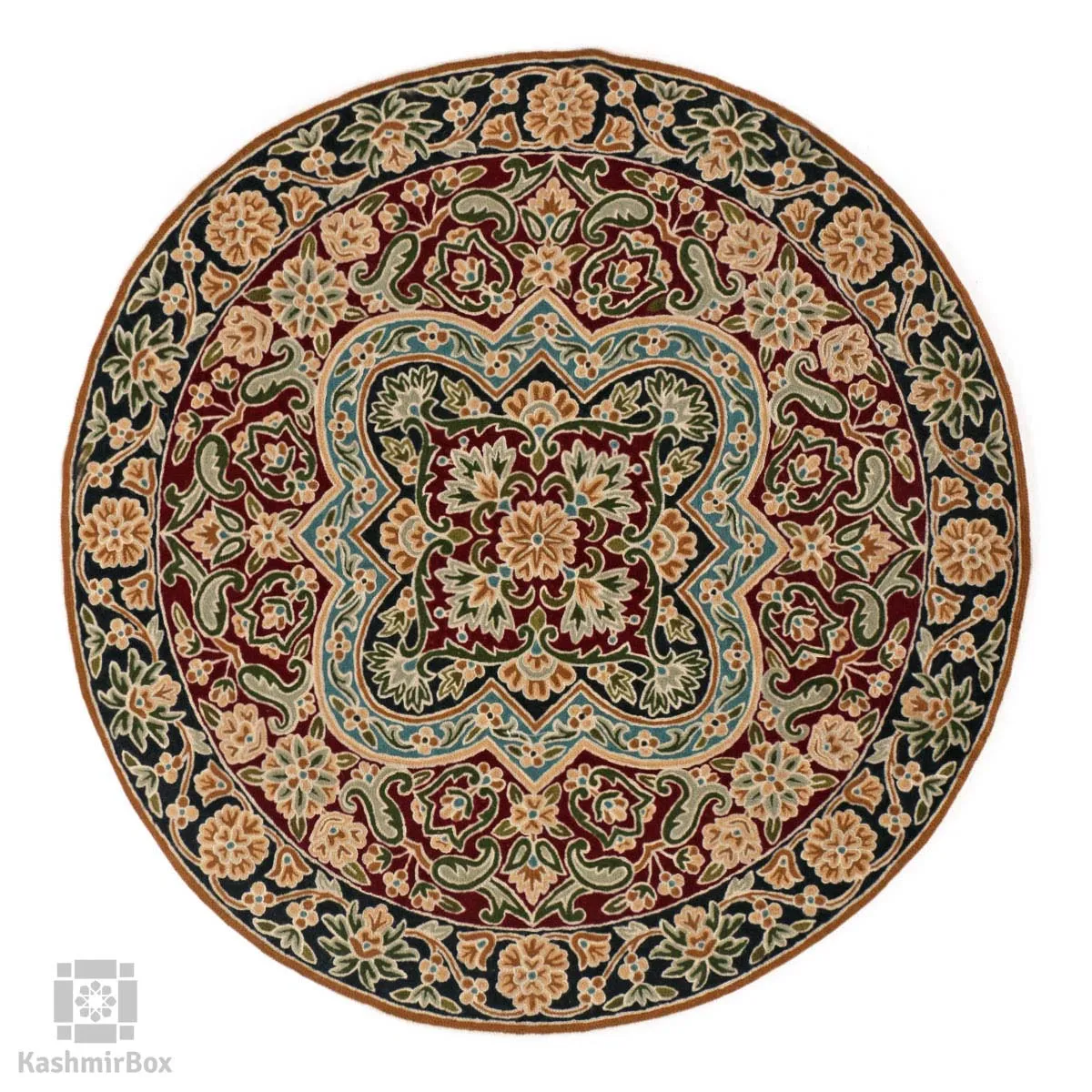 Diwan-e-Khas Mogul Kashmiri Circular Rug