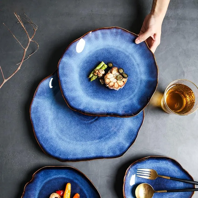 Evil Eye Blue Porcelain Decorative Plates