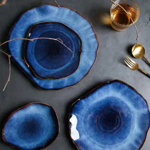 Evil Eye Blue Porcelain Decorative Plates