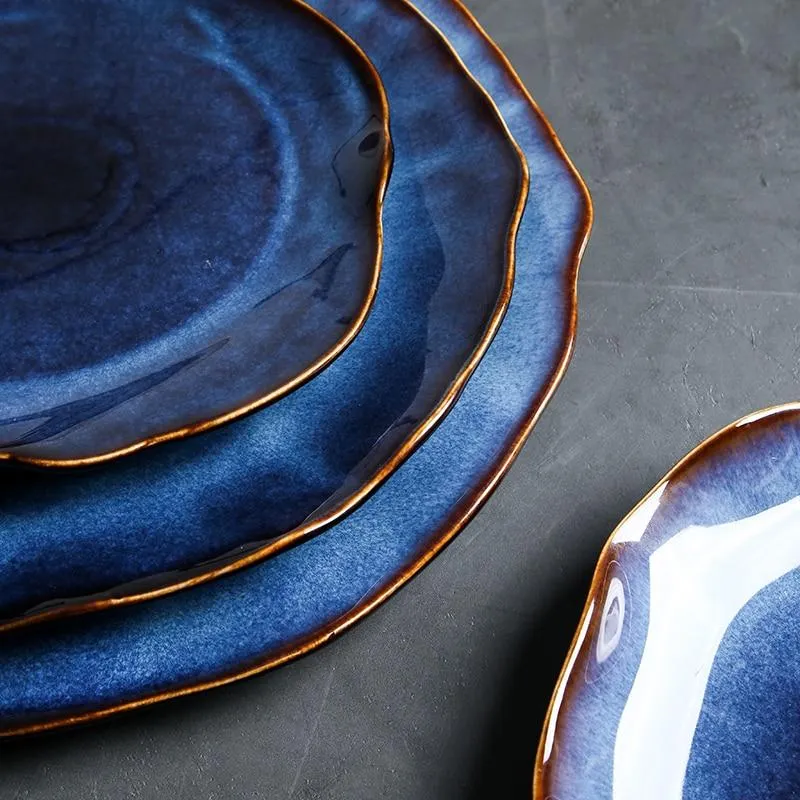 Evil Eye Blue Porcelain Decorative Plates