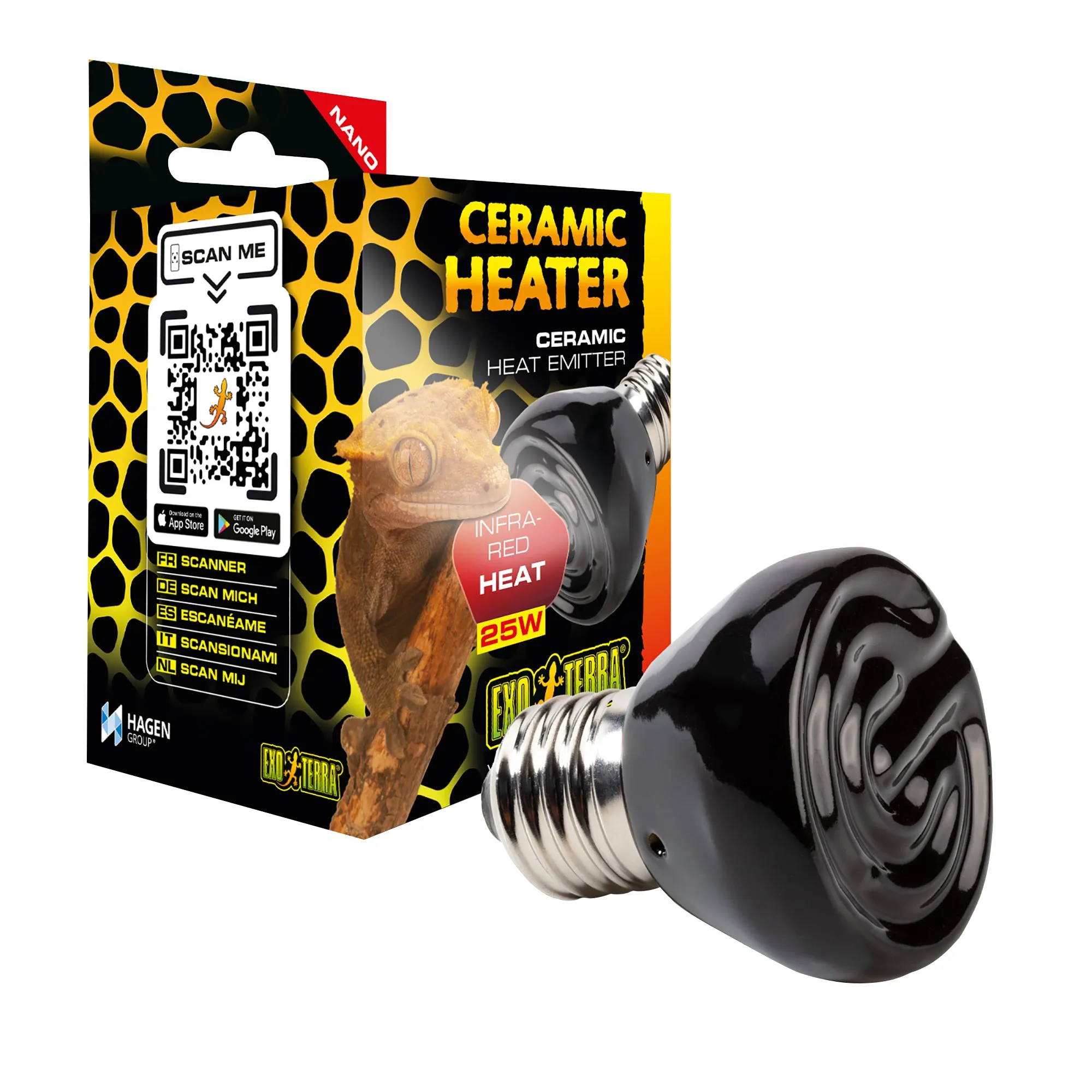 Exo Terra Ceramic Heater Nano 25 watt