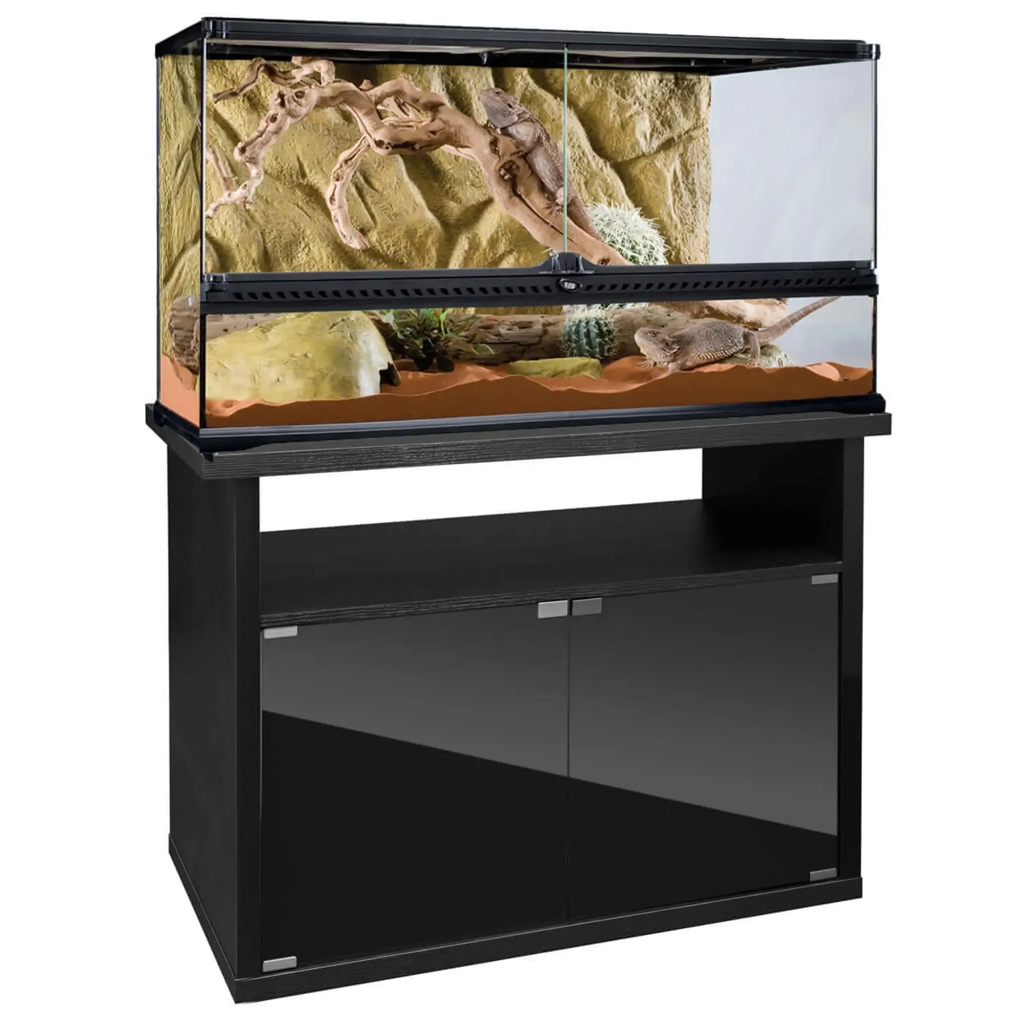 Exo Terra Terrarium Large Wide - 90x45x45cm & Cabinet