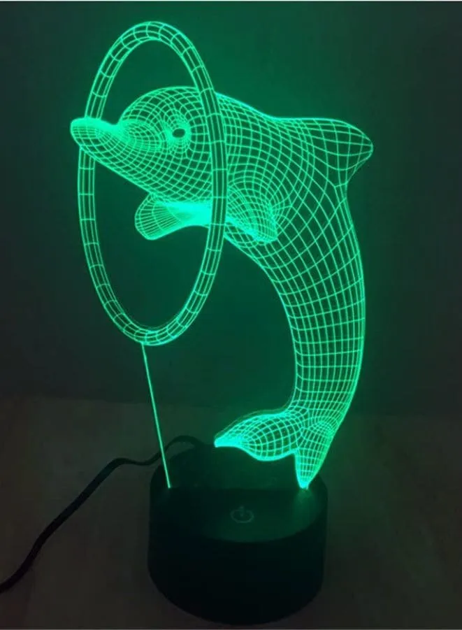 Eye-catching 3D Acrylic Light Sculptures for Home Decoration, Dolphin