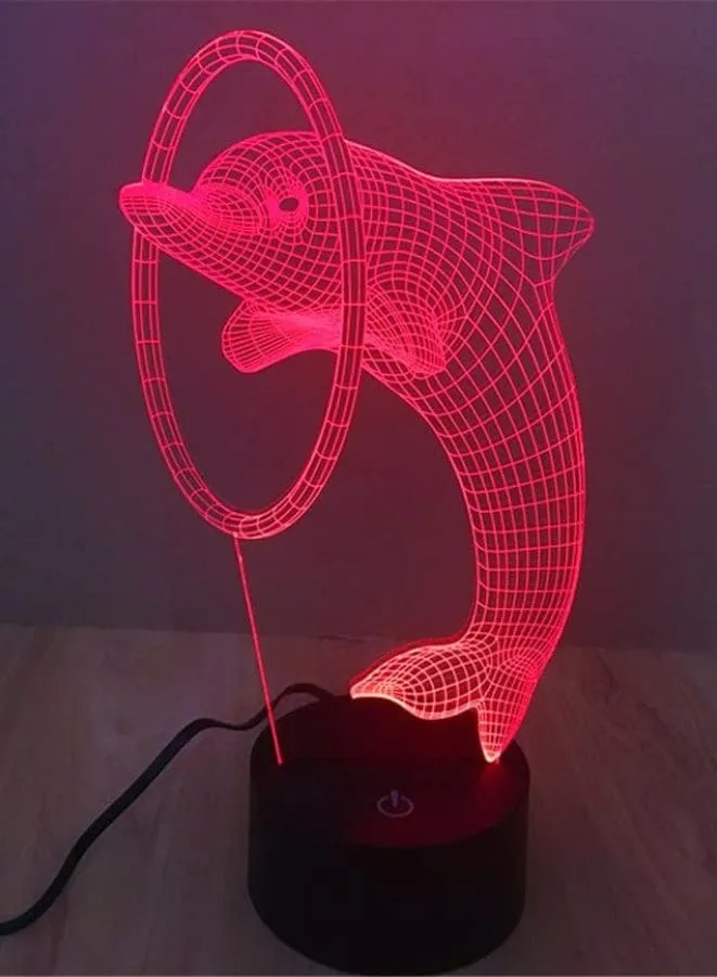 Eye-catching 3D Acrylic Light Sculptures for Home Decoration, Dolphin