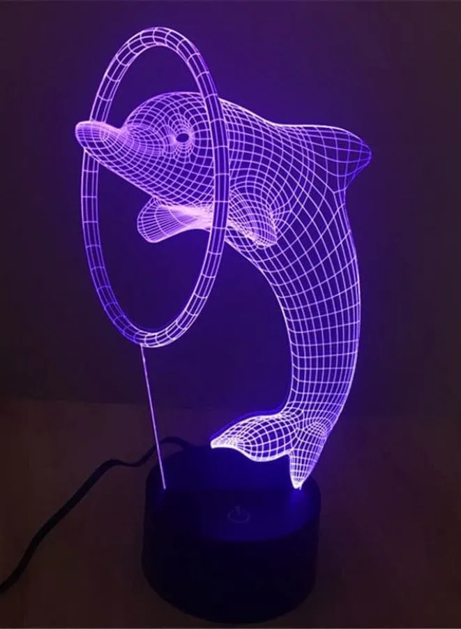 Eye-catching 3D Acrylic Light Sculptures for Home Decoration, Dolphin