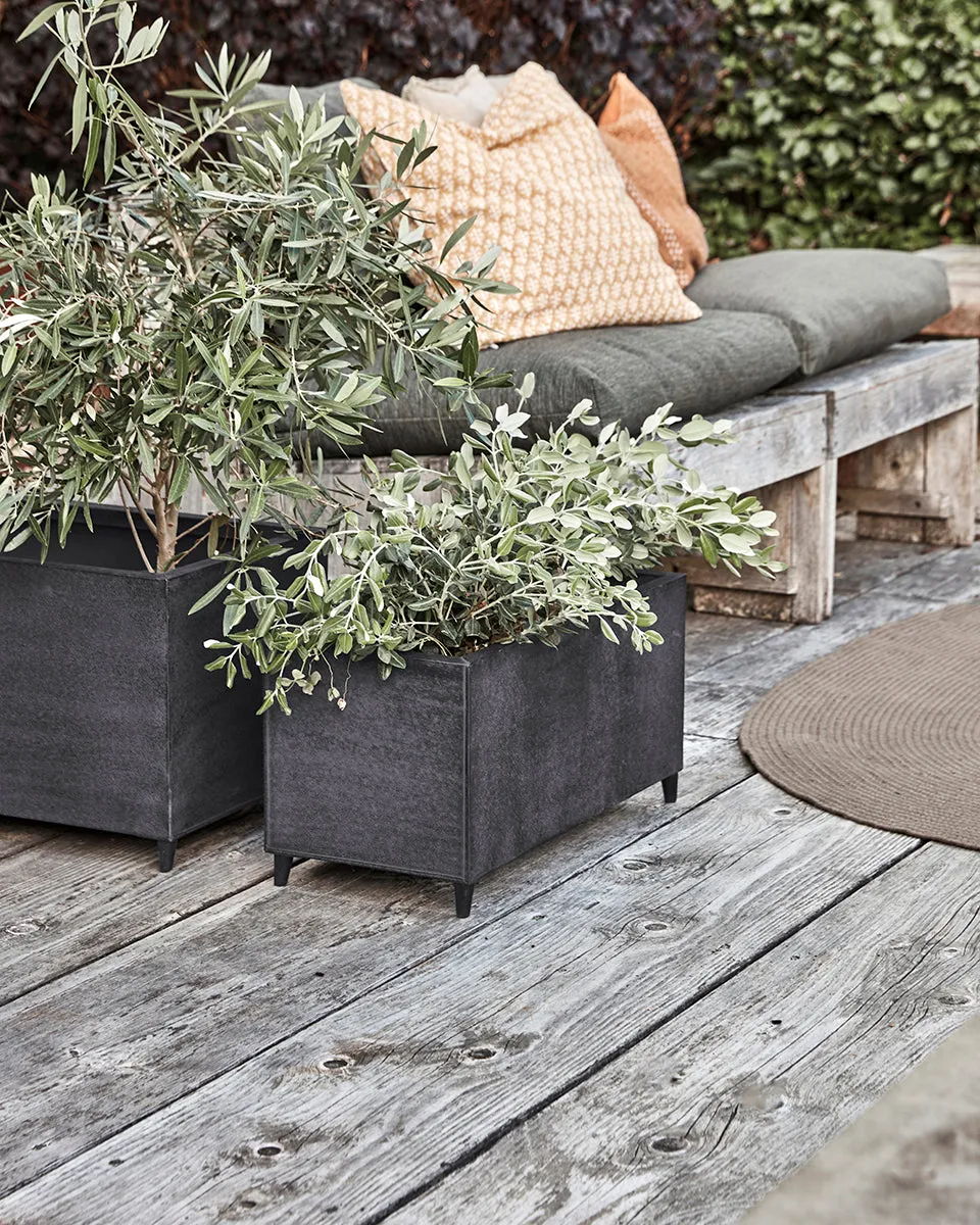 File Grey Planter (2/Set)