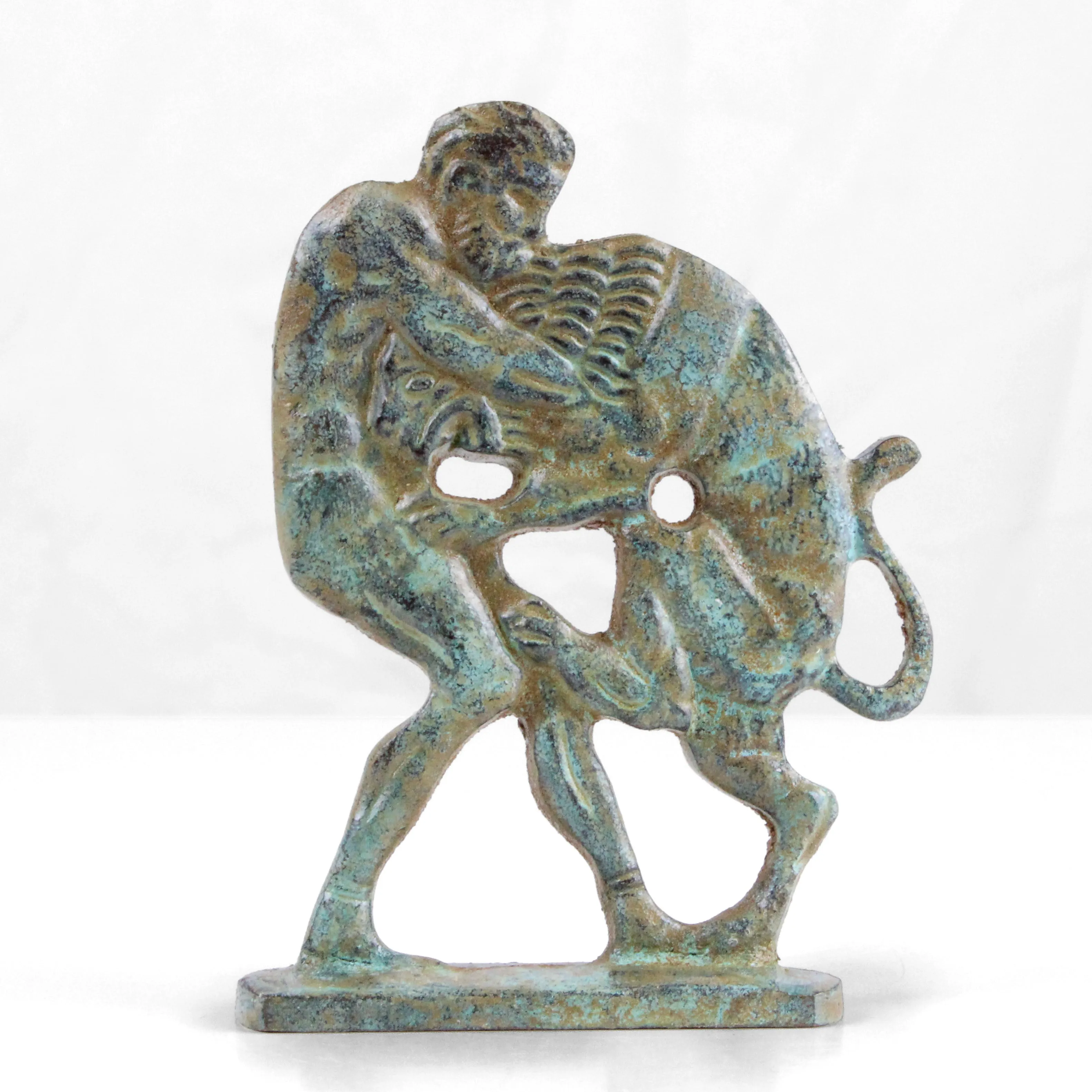 Hercules Statue Bronze (Small) - Fighting the Nemean Lion