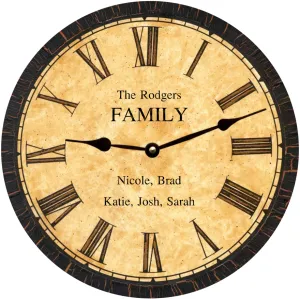 Household Clock- Personalized Household Clock