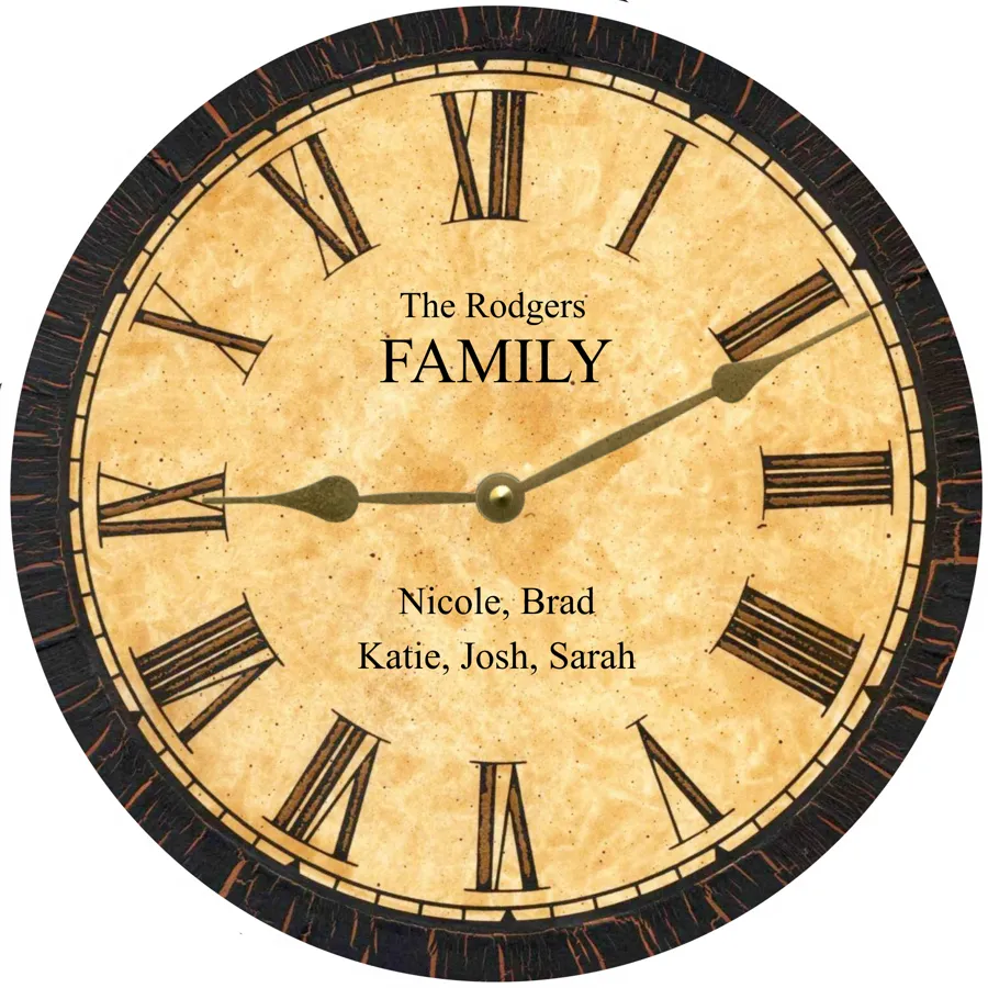 Household Clock- Personalized Household Clock