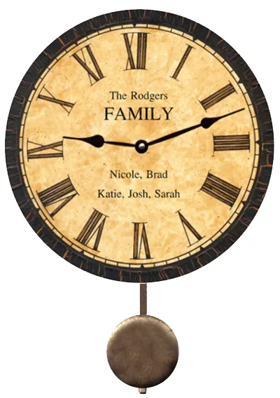 Household Clock- Personalized Household Clock