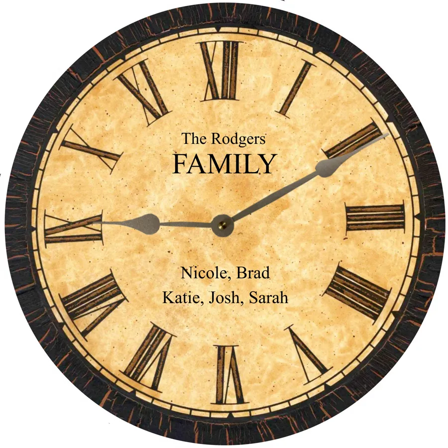 Household Clock- Personalized Household Clock