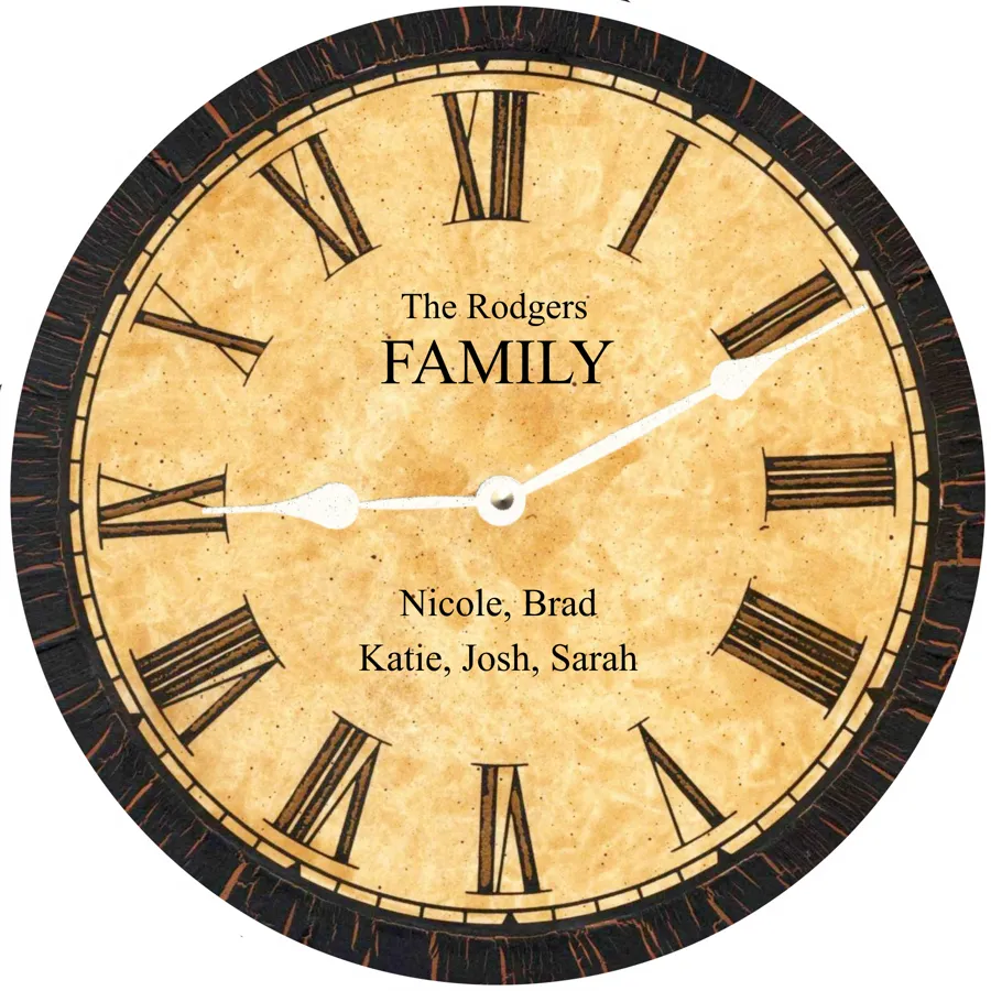 Household Clock- Personalized Household Clock