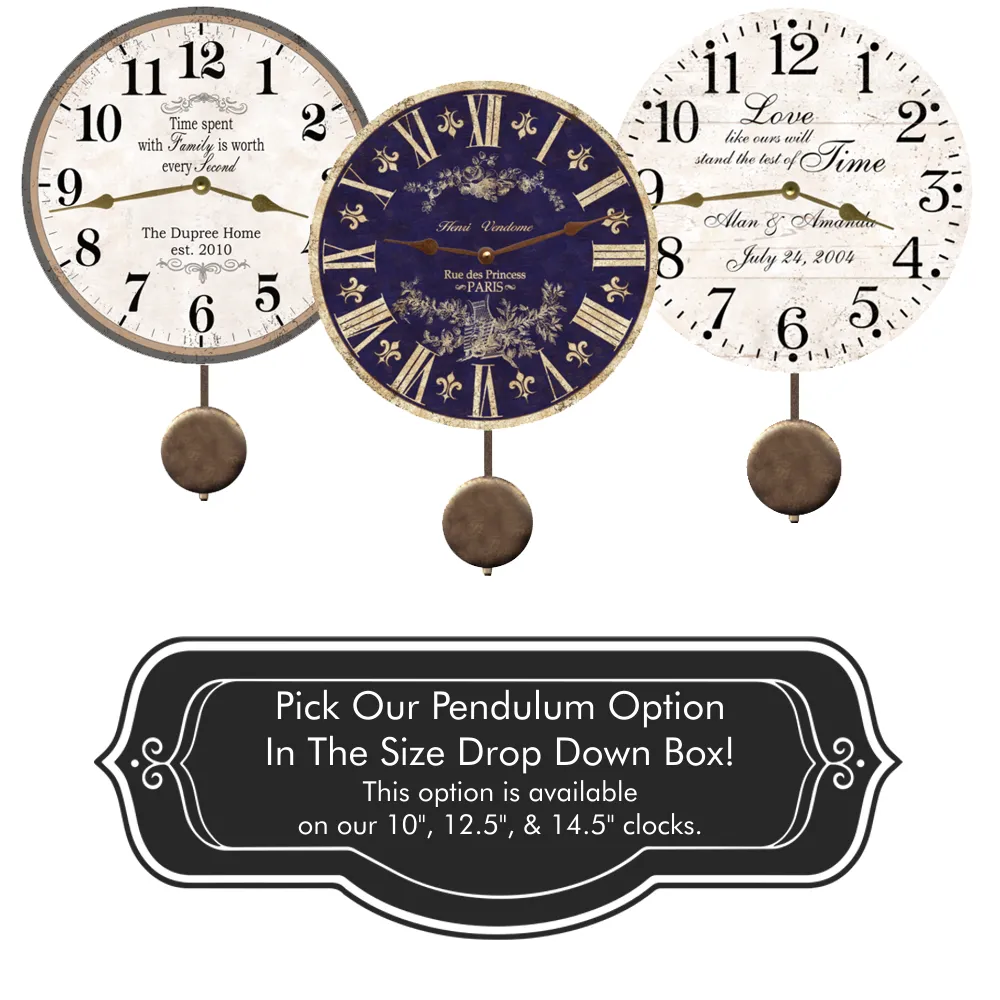 Household Clock- Personalized Household Clock