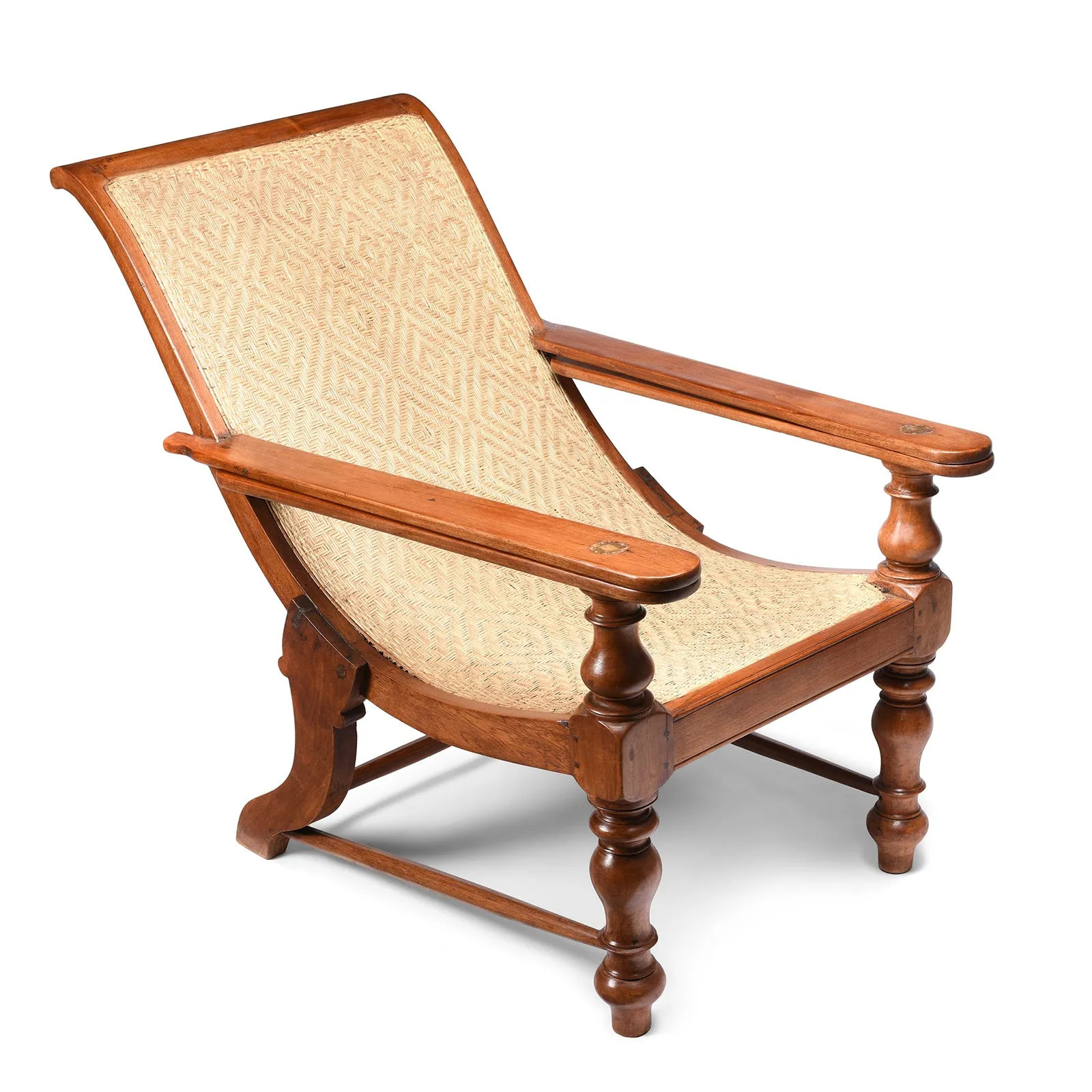 Indian Teak Planters Chair - Ca 1910