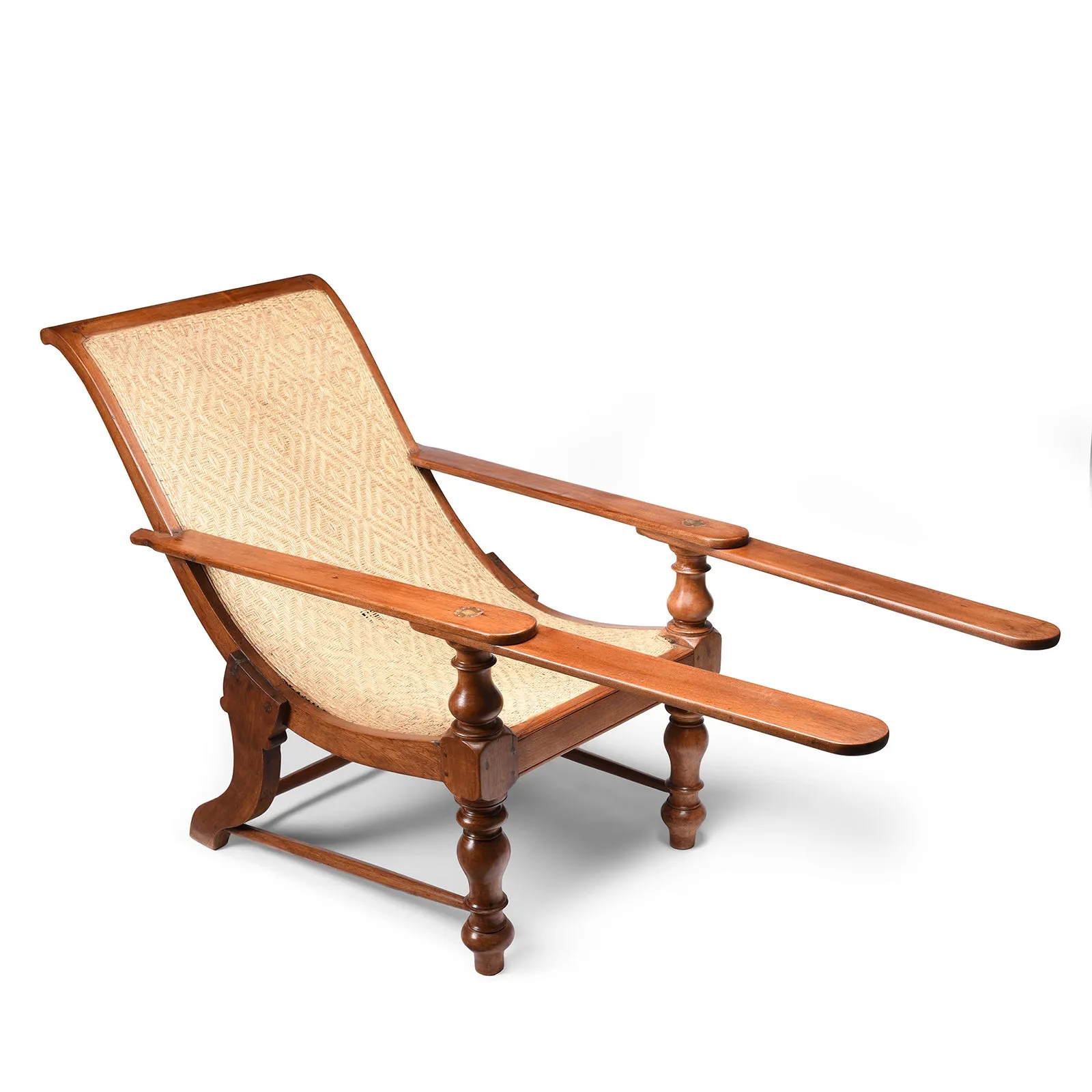 Indian Teak Planters Chair - Ca 1910