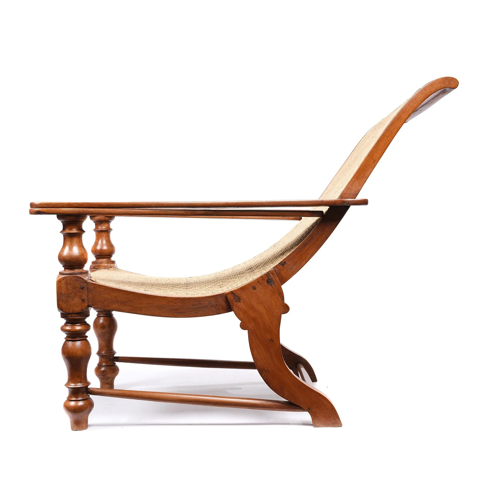 Indian Teak Planters Chair - Ca 1910