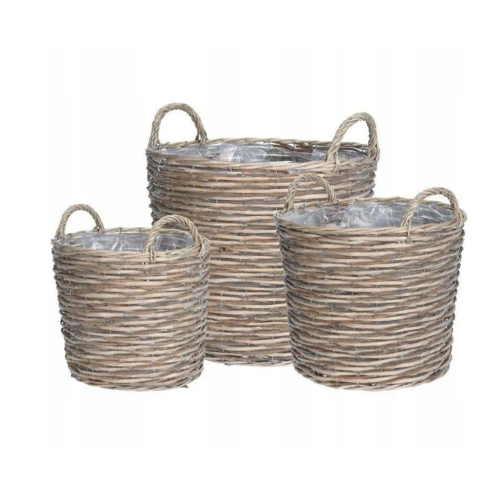 Koopman 39cm Wicker Basket Planter