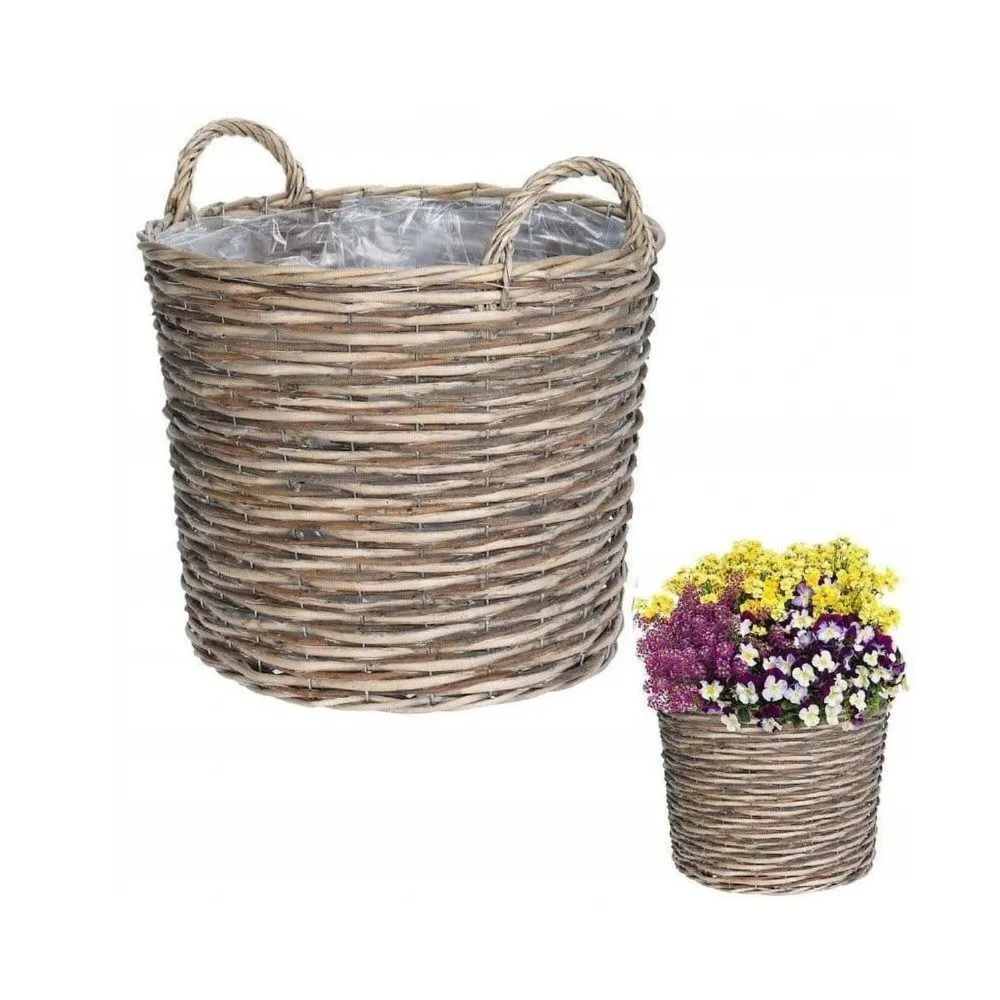 Koopman 39cm Wicker Basket Planter