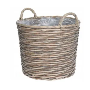 Koopman 39cm Wicker Basket Planter