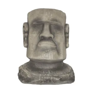 La Hacienda 34cm Resin Easter Island Head Planter